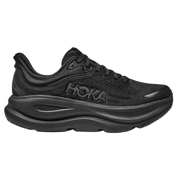 Hoka Clifton 10 Women's Running Shoes Wide — Black/Black - Image 2